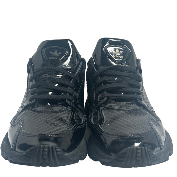 Adidas Glossy Black Athletic Shoes - Picture 2 of 4